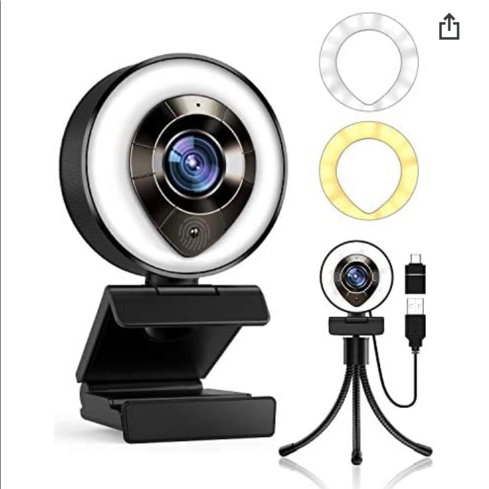 HD webcam with right light